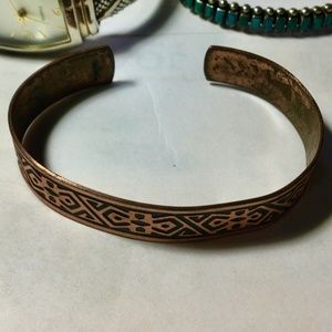 SOLD-Copper Celtic design bracelet